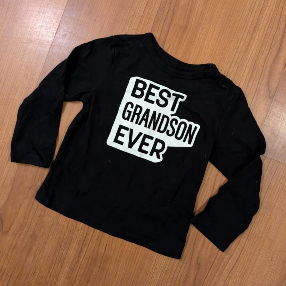NEW 18-24 Months Boys The Children's Place Long Sleeve Grandson T-shirt Toddler